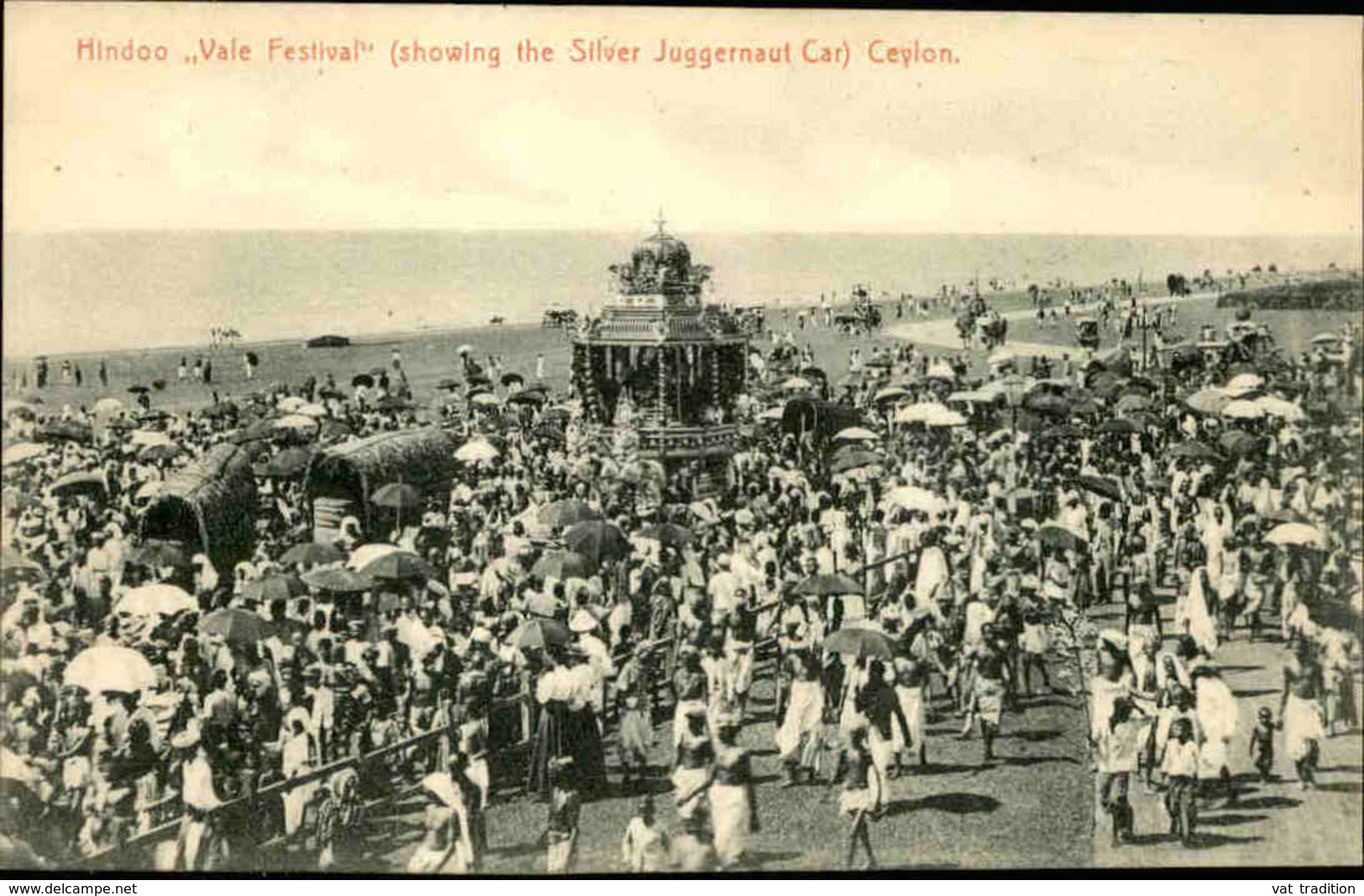 CEYLAN - Carte Postale - Hindoo Vale Festival - Showing The Silver Juggernaut Car  - L 66661 - Sri Lanka (Ceylon)