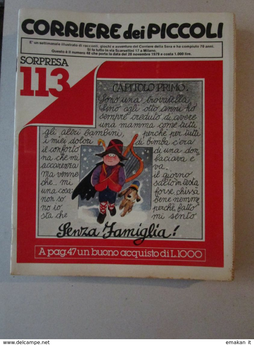 #  CORRIERE DEI PICCOLI N 48 / 1979 - IL PAESE DEI PUFFI - Corriere Dei Piccoli