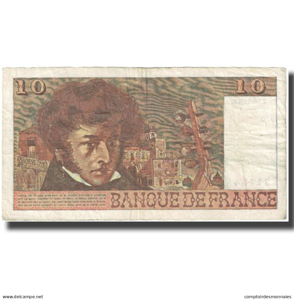 France, 10 Francs, Berlioz, 1974, 1974-08-01, TB, Fayette:63.6, KM:150a - 10 F 1972-1978 ''Berlioz''