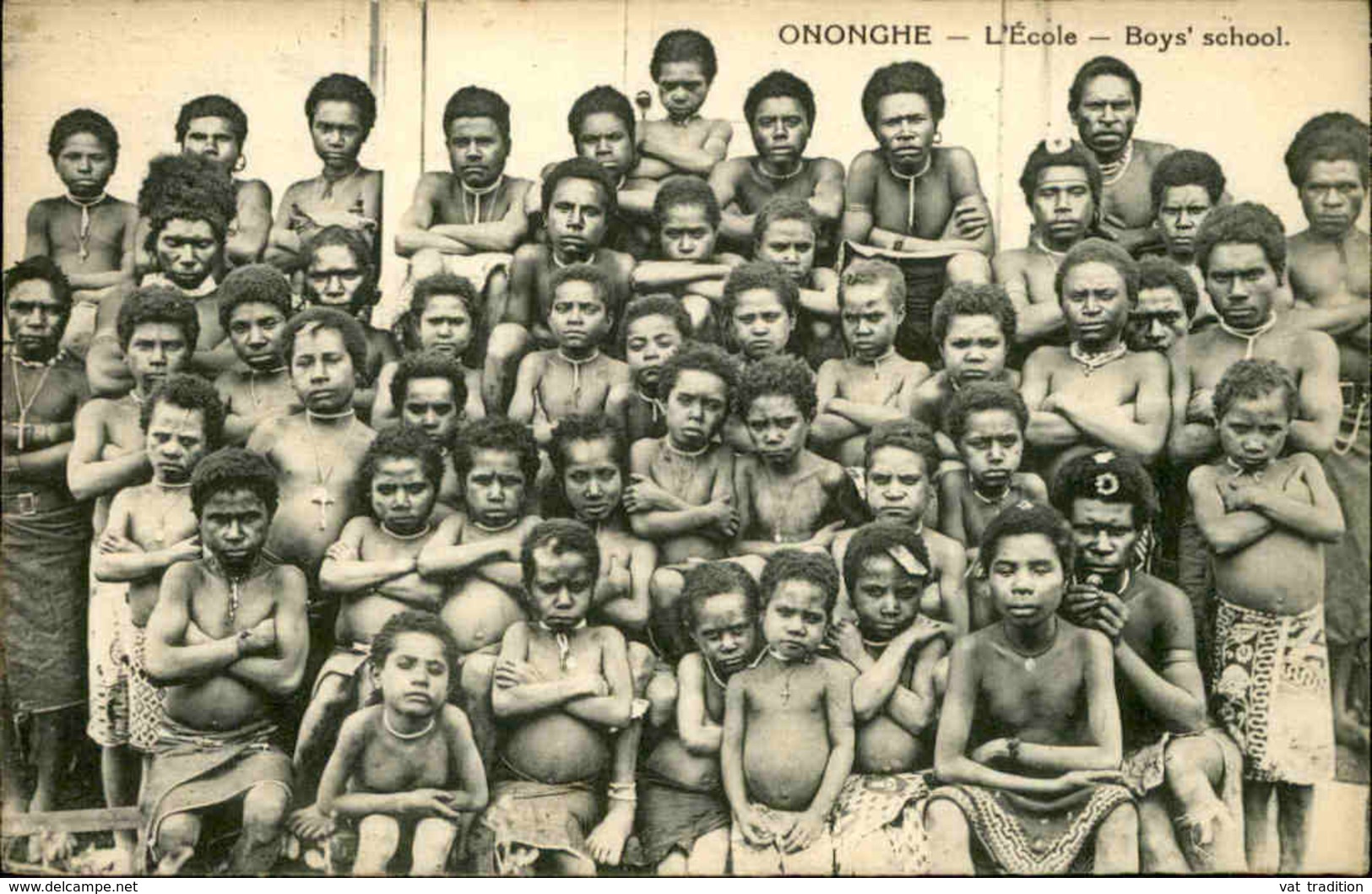 PAPOUASIE NOUVELLE GUINÉE - Carte Postale - Ononghe - L'Ecole - L 66730 - Papouasie-Nouvelle-Guinée