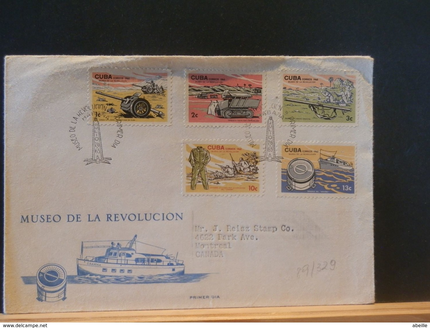 89/329  LETTRE CUBA TO CANADA - Covers & Documents