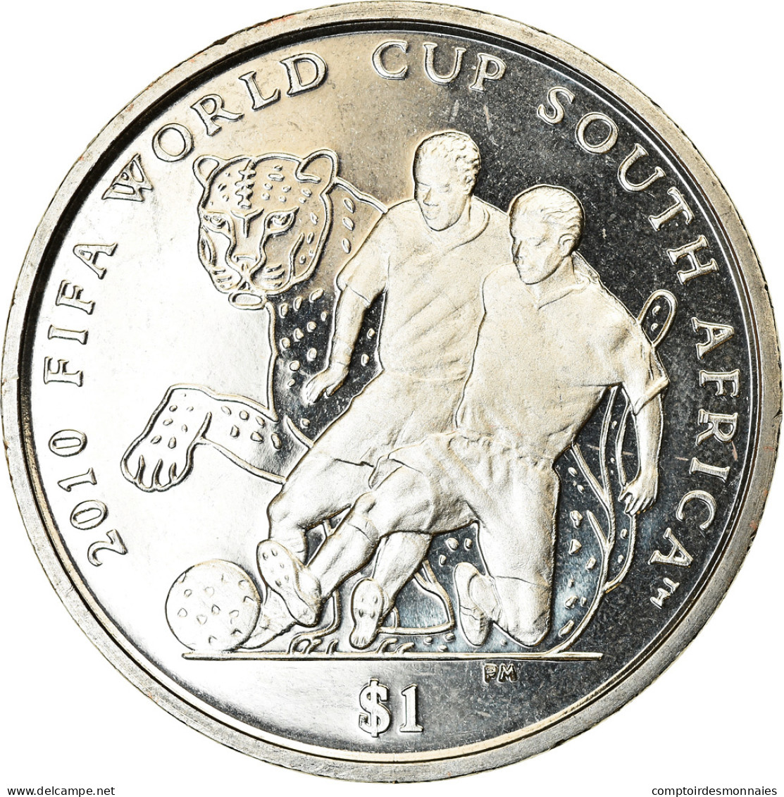 Monnaie, BRITISH VIRGIN ISLANDS, Dollar, 2010, Franklin Mint, Coupe Du Monde De - British Virgin Islands