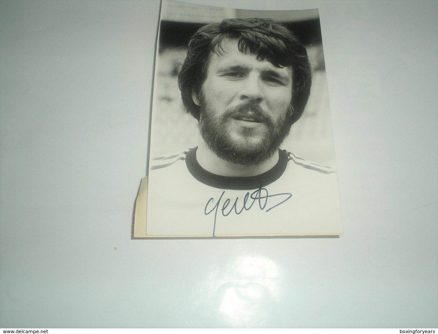 Photo FOOTBALL Signé Par  ERIC GERETS ,   Belgique , Signature Authographe - Sonstige & Ohne Zuordnung