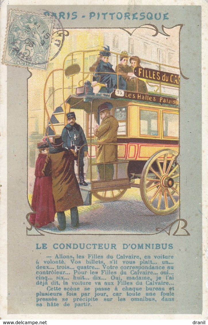 75 - PARIS - PITTORESQUE - Le Conducteur D'omnibus - Petits Métiers à Paris