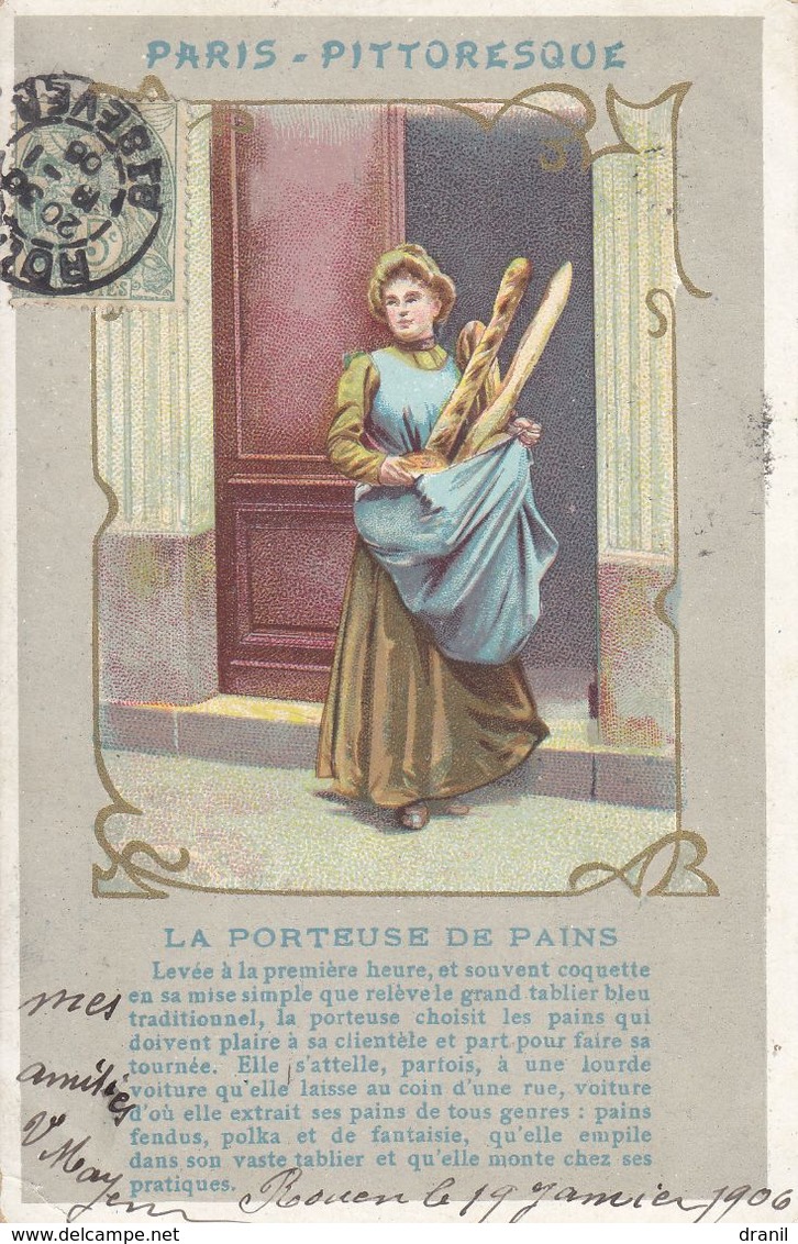 75 - PARIS - PITTORESQUE - La Porteuse De Pains - Petits Métiers à Paris