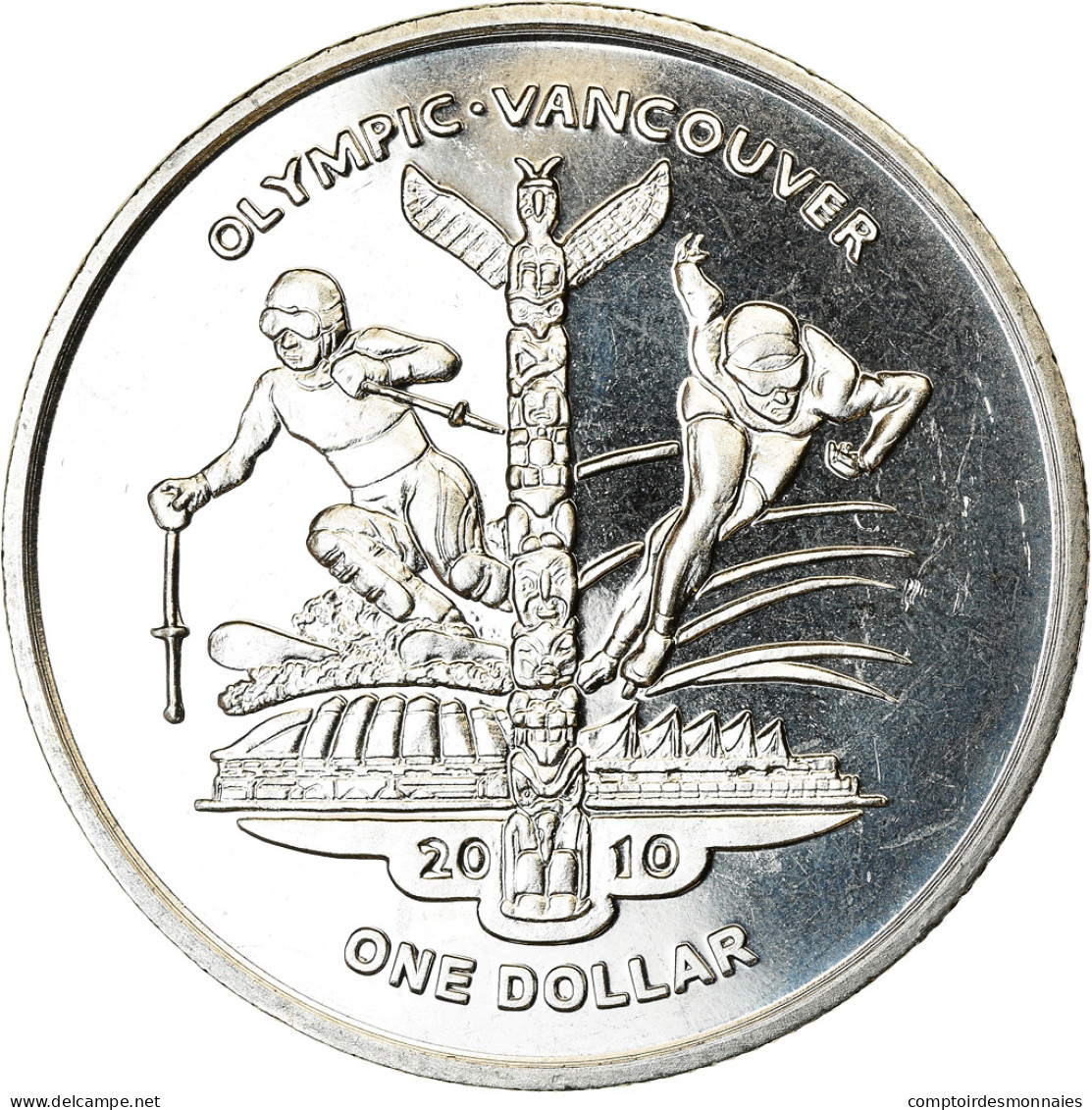 Monnaie, Sierra Leone, Dollar, 2009, British Royal Mint, Jeux Olympiques D'hiver - Sierra Leone