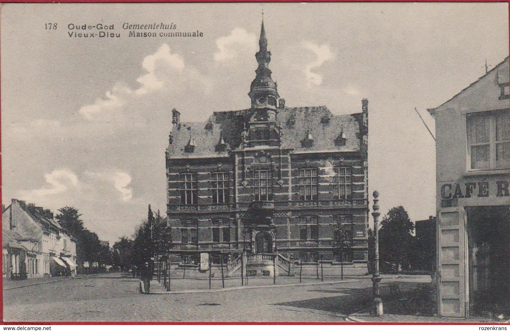 Mortsel Oude-God Vieux-Dieu Gemeentehuis Maison Communale (In Zeer Goede Kaart) - Mortsel