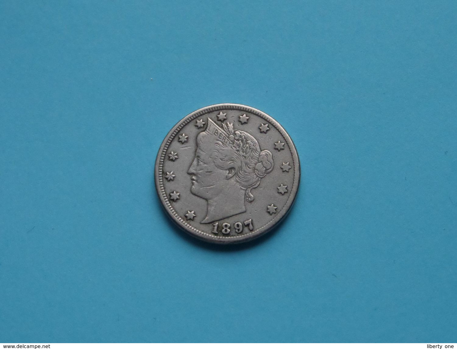 1897 > FIVE Cents ( KM 112 ) > ( Uncleaned Coin / For Grade, Please See Photo ) ! - 1883-1913: Liberty (Libertà)