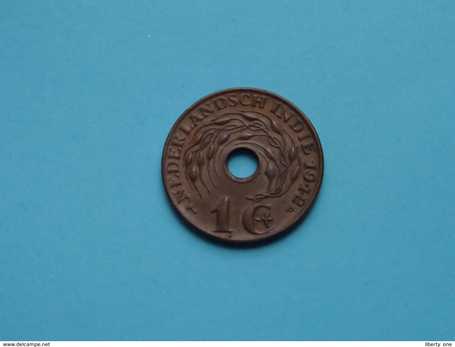 1942 P > 1 Cent > ( Uncleaned Coin / For Grade, Please See Photo ) ! - Indes Neerlandesas