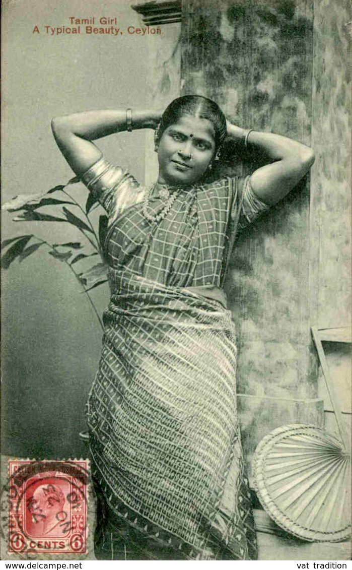 CEYLAN - Carte Postale - Tamil Girl - A Typical Beauty - L 66774 - Sri Lanka (Ceylon)