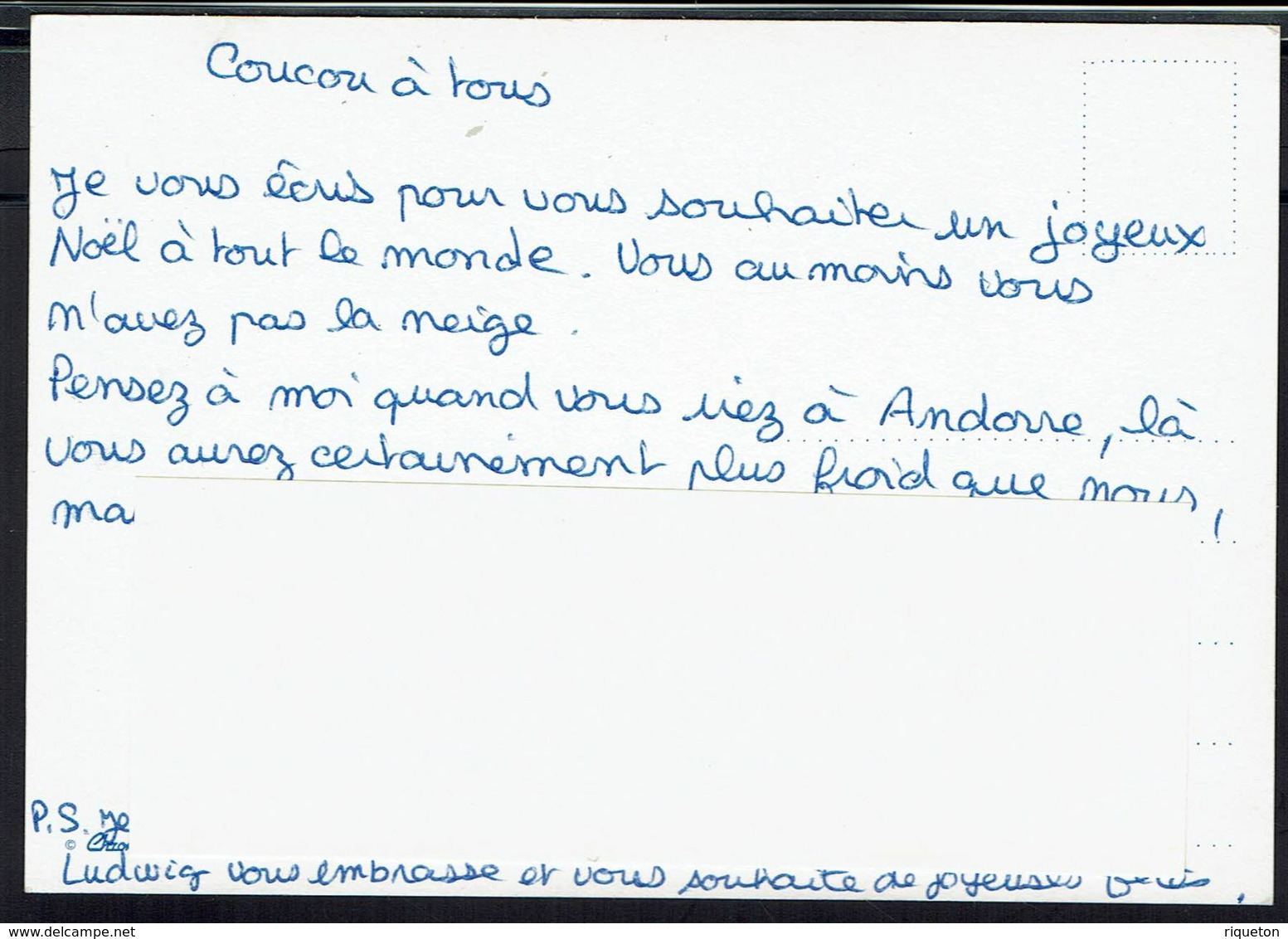 Thèmes - Carte Postale "Joyeux Noel" Papa Noel - Voyagée Sous Enveloppe - TB - - Santa Claus