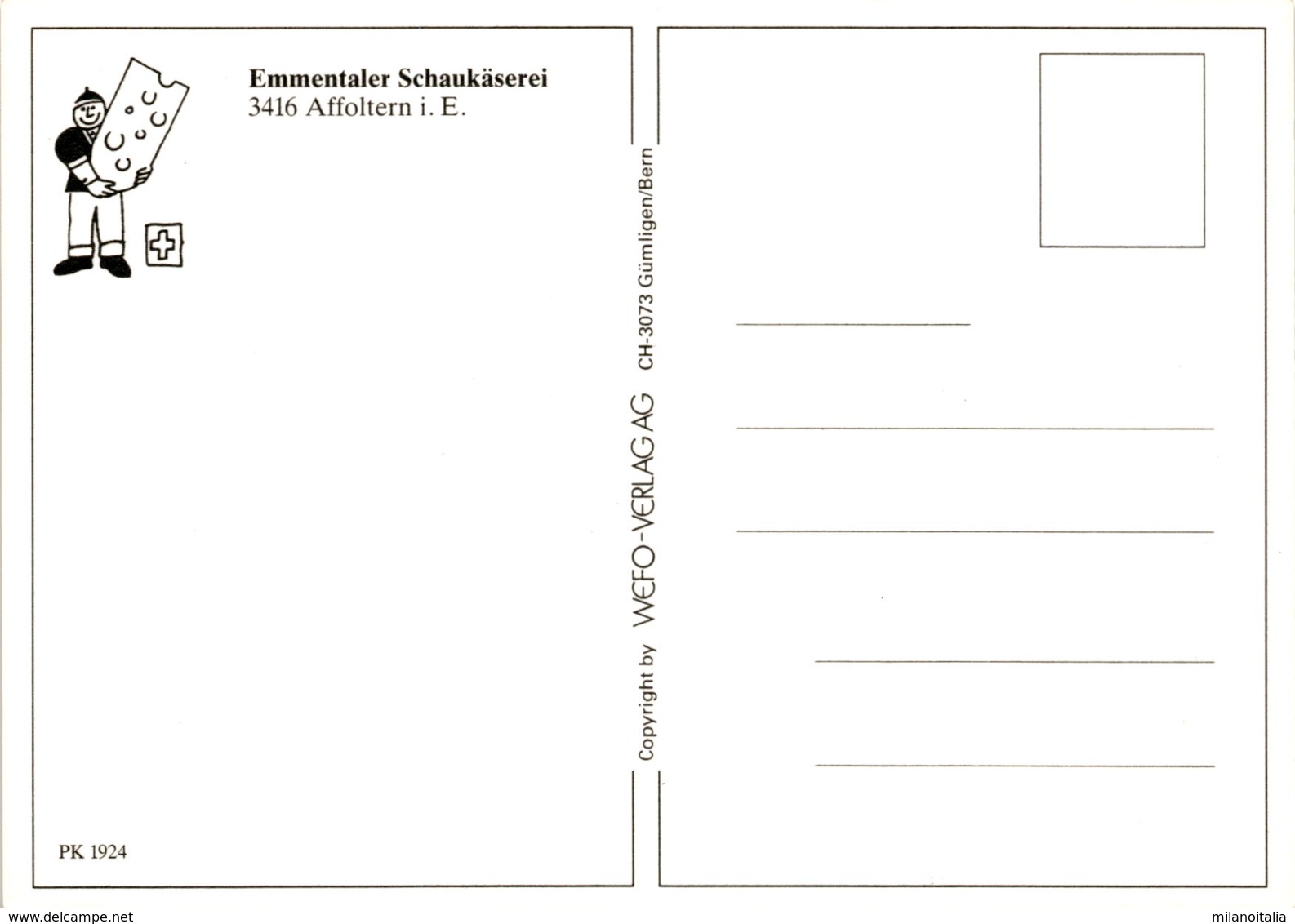 Emmentaler Schaukäserei - Affoltern Im Emmental (1924) - Affoltern Im Emmental 