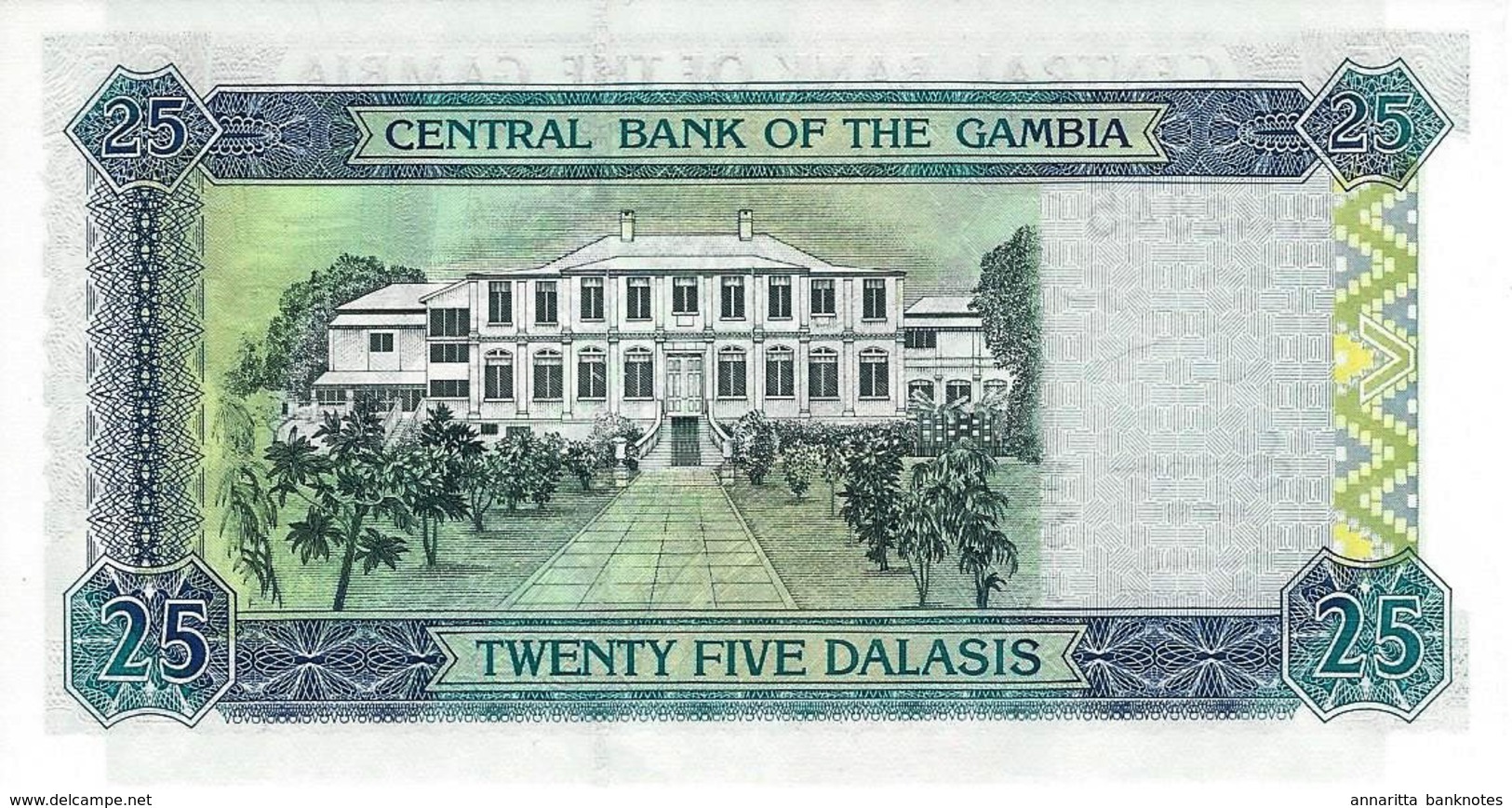 Gambia (CBG) 25 Dalasis ND (2005) Sign 14. UNC Cat No. P-22c / GM219c - Gambia
