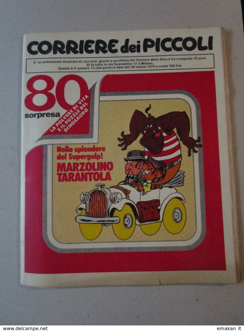 - CORRIERE DEI PICCOLI N 13 / 1979 MARZOLINO TARANTOLA - Corriere Dei Piccoli