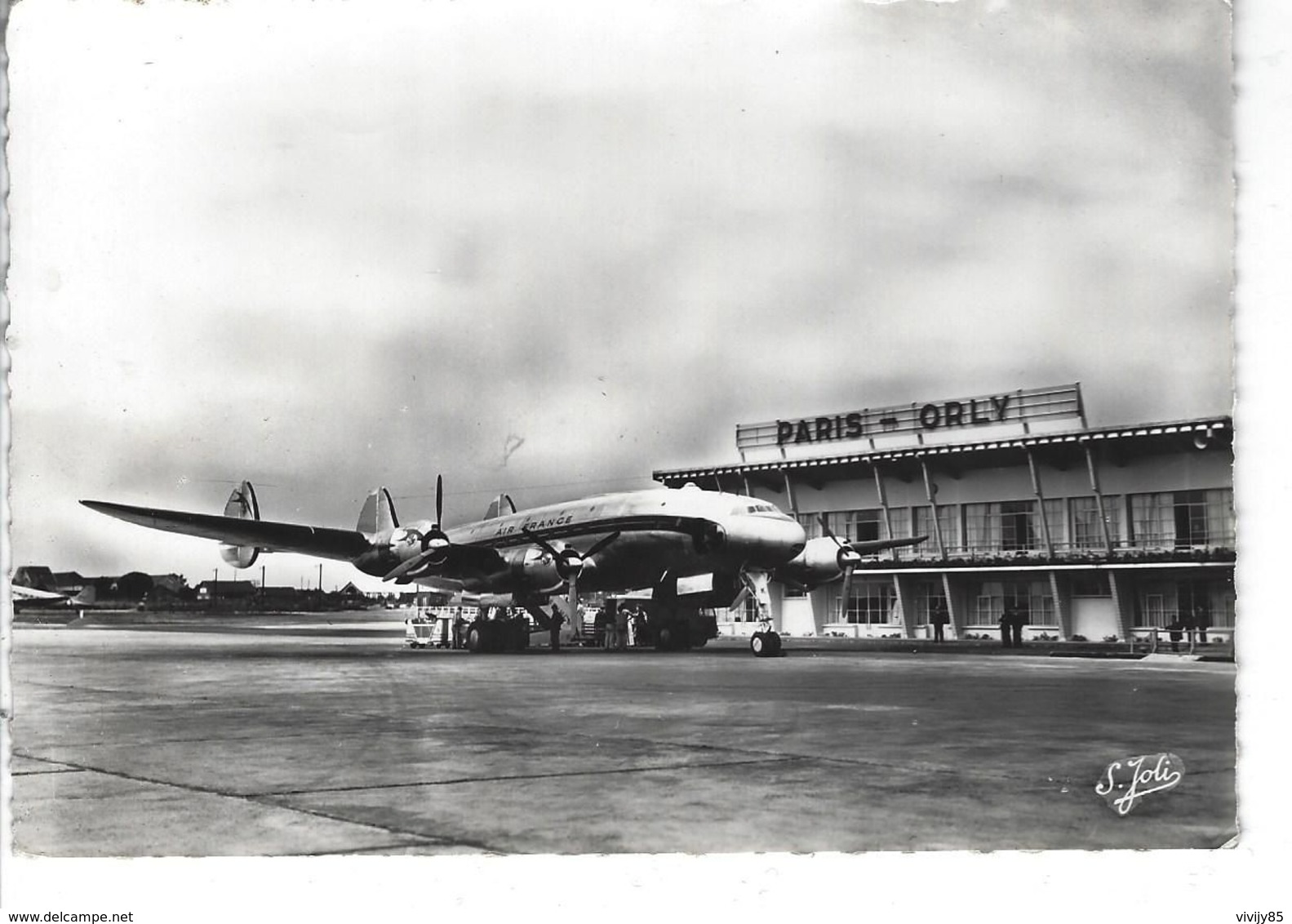 75 - ORLY - T.Belle Vue Pas Très Courante De L'Aéroport ( Beau Plan D'avion Air France ) - Aéroports De Paris