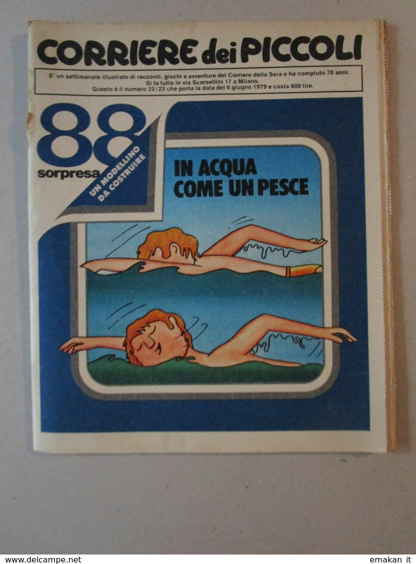 - CORRIERE DEI PICCOLI N 22-23 / 1979 MARZOLINO TARANTOLA - Corriere Dei Piccoli