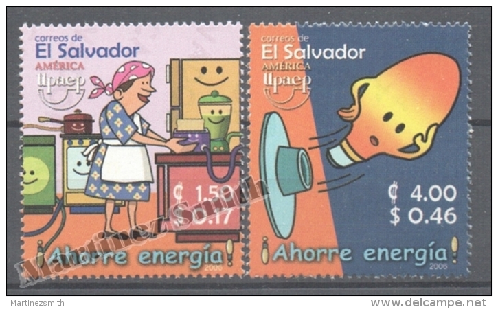 El Salvador 2006 Yvert 1667-68,  America UPAEP, Saving Energy - MNH - El Salvador