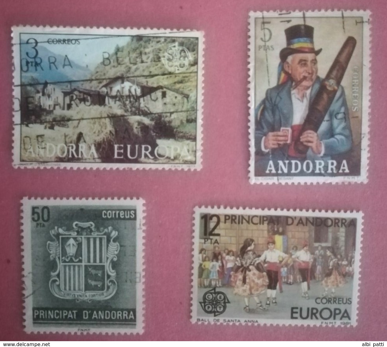 ANDORRA LOT OF USED STAMPS - Collections