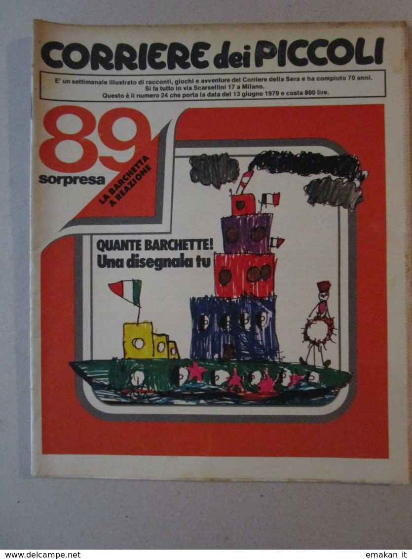 - CORRIERE DEI PICCOLI N 24 / 1979 - MARZOLINO TARANTOLA - Corriere Dei Piccoli