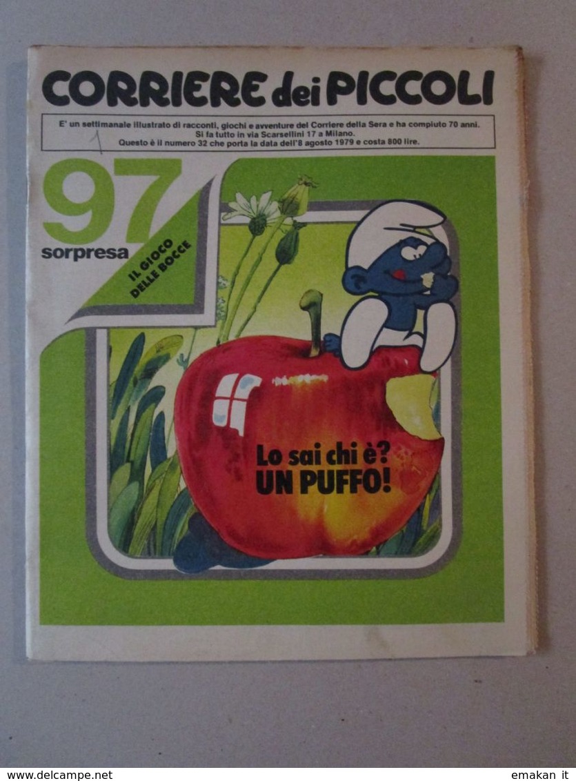 - CORRIERE DEI PICCOLI N 32 / 1979 - MARZOLINO TARANTOLA - Corriere Dei Piccoli