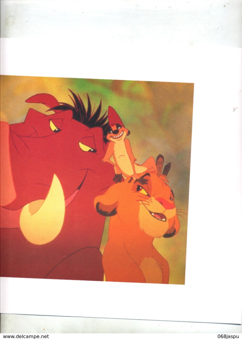 Planche Disney Home Video  Le Roi Lion Dans  Pochette - Planches Et Dessins - Originaux