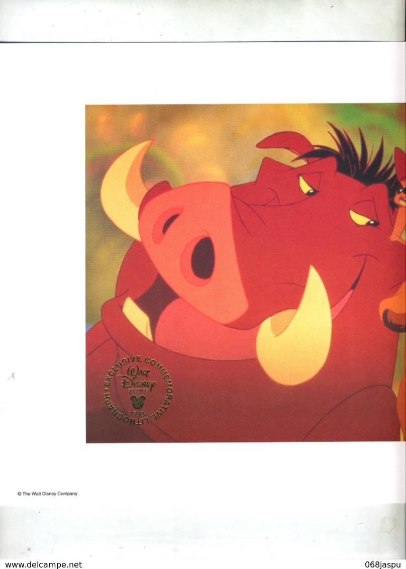 Planche Disney Home Video  Le Roi Lion Dans  Pochette - Disegni Originali