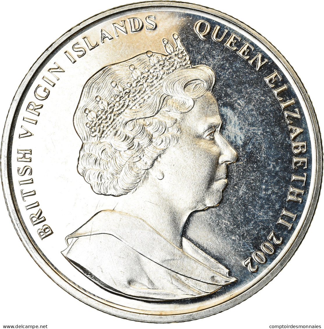 Monnaie, BRITISH VIRGIN ISLANDS, Dollar, 2002, Franklin Mint, 11 Septembre 2001 - Iles Vièrges Britanniques