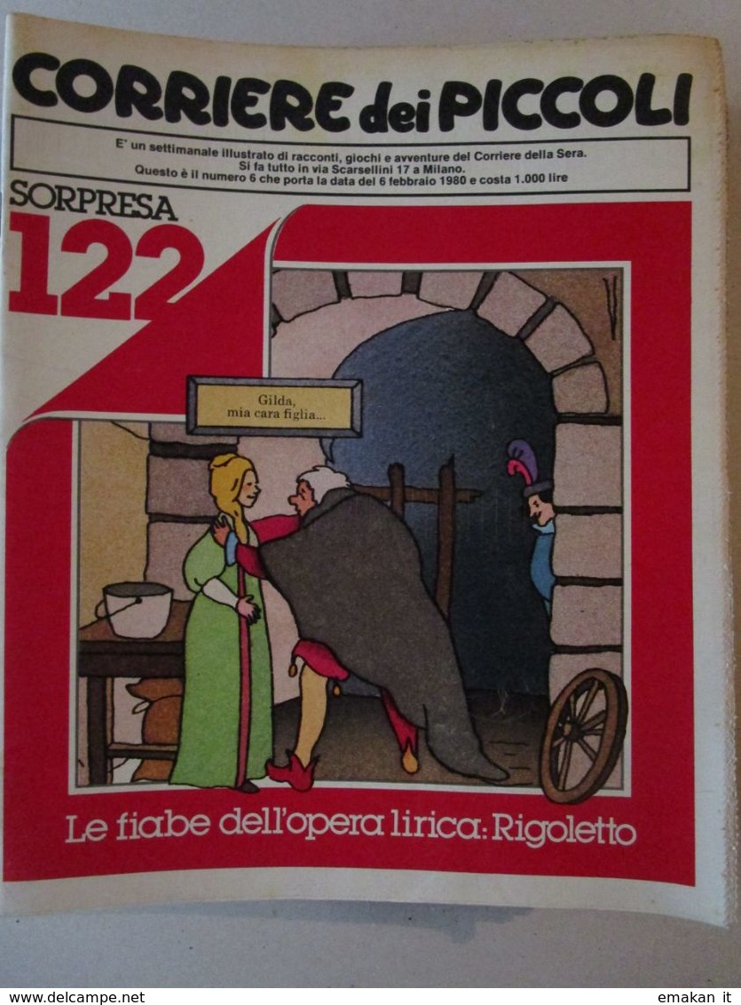 - CORRIERE DEI PICCOLI N 6 / 1980 IL PAESE DEI PUFFI - Corriere Dei Piccoli
