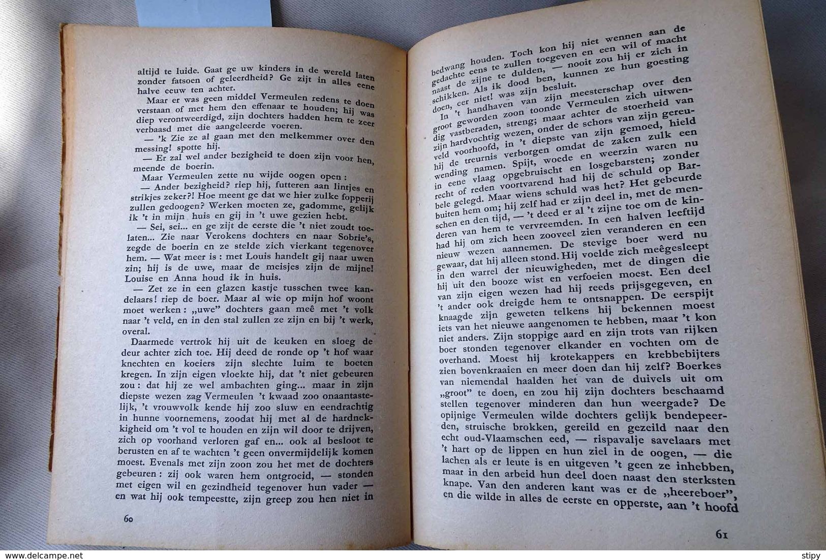 B22/07- De Vlaschaard, Stijn Streuvels, 1941, 224 Pages. ATTENTION : Couverture Recto Abîmée. - Otros & Sin Clasificación