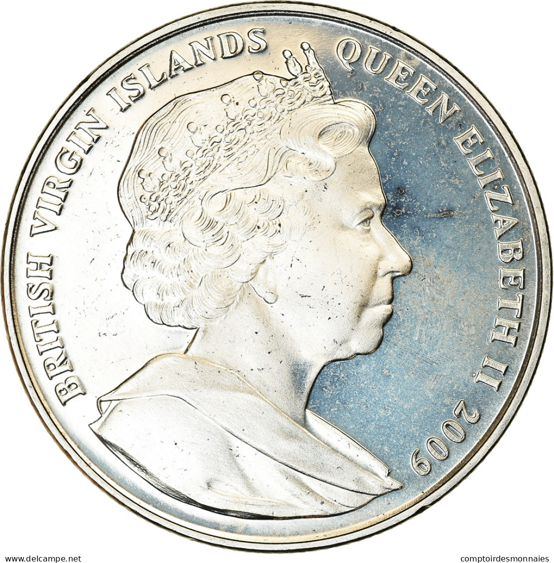 Monnaie, BRITISH VIRGIN ISLANDS, Dollar, 2009, Franklin Mint, Flotte Aérienne - Iles Vièrges Britanniques