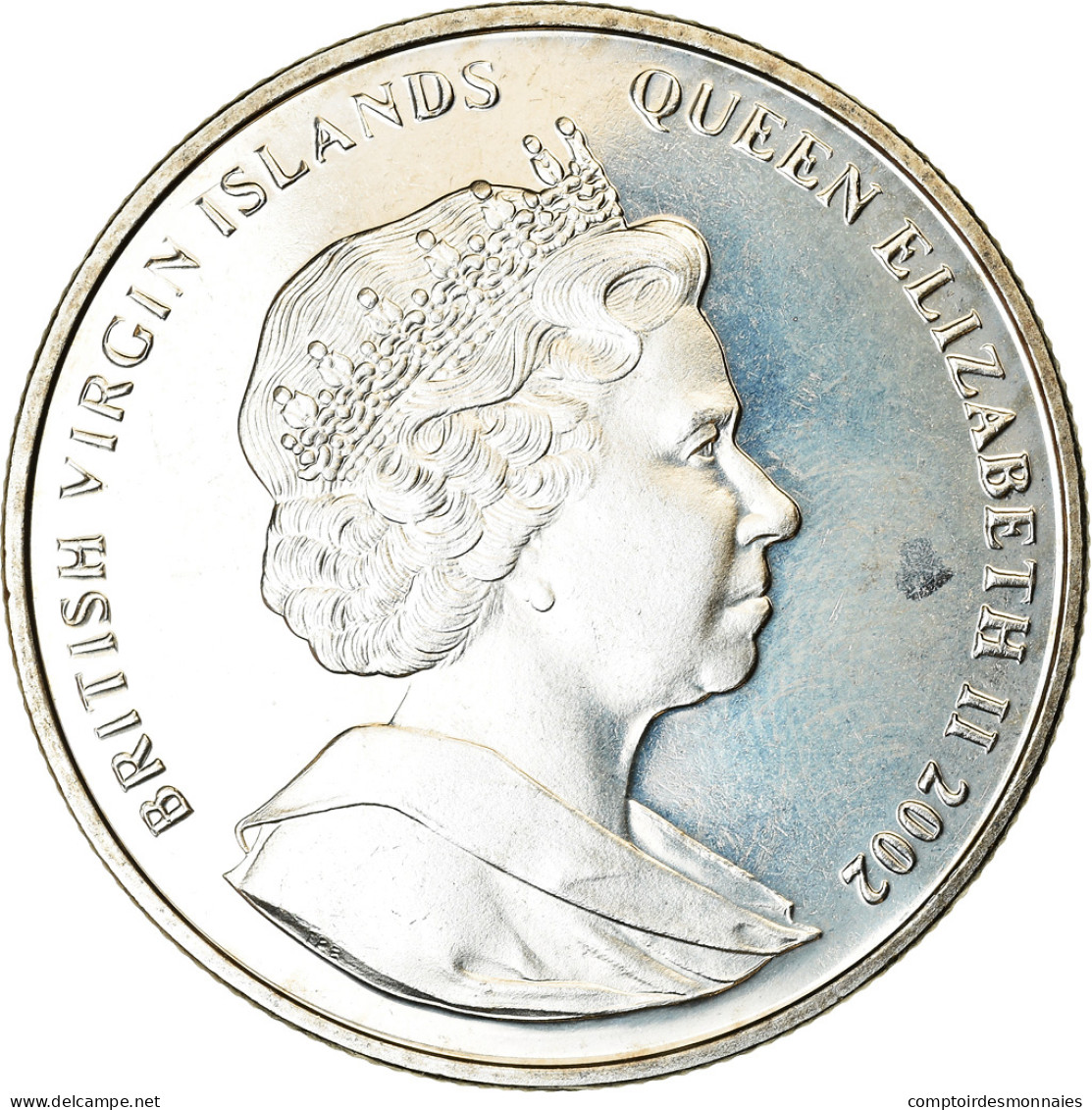 Monnaie, BRITISH VIRGIN ISLANDS, Dollar, 2002, Franklin Mint, 11 Septembre 2001 - Iles Vièrges Britanniques