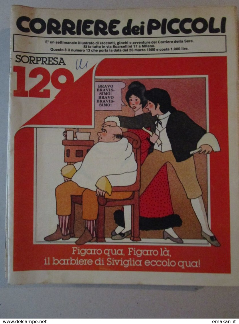 - CORRIERE DEI PICCOLI N 13 / 1980 - Corriere Dei Piccoli