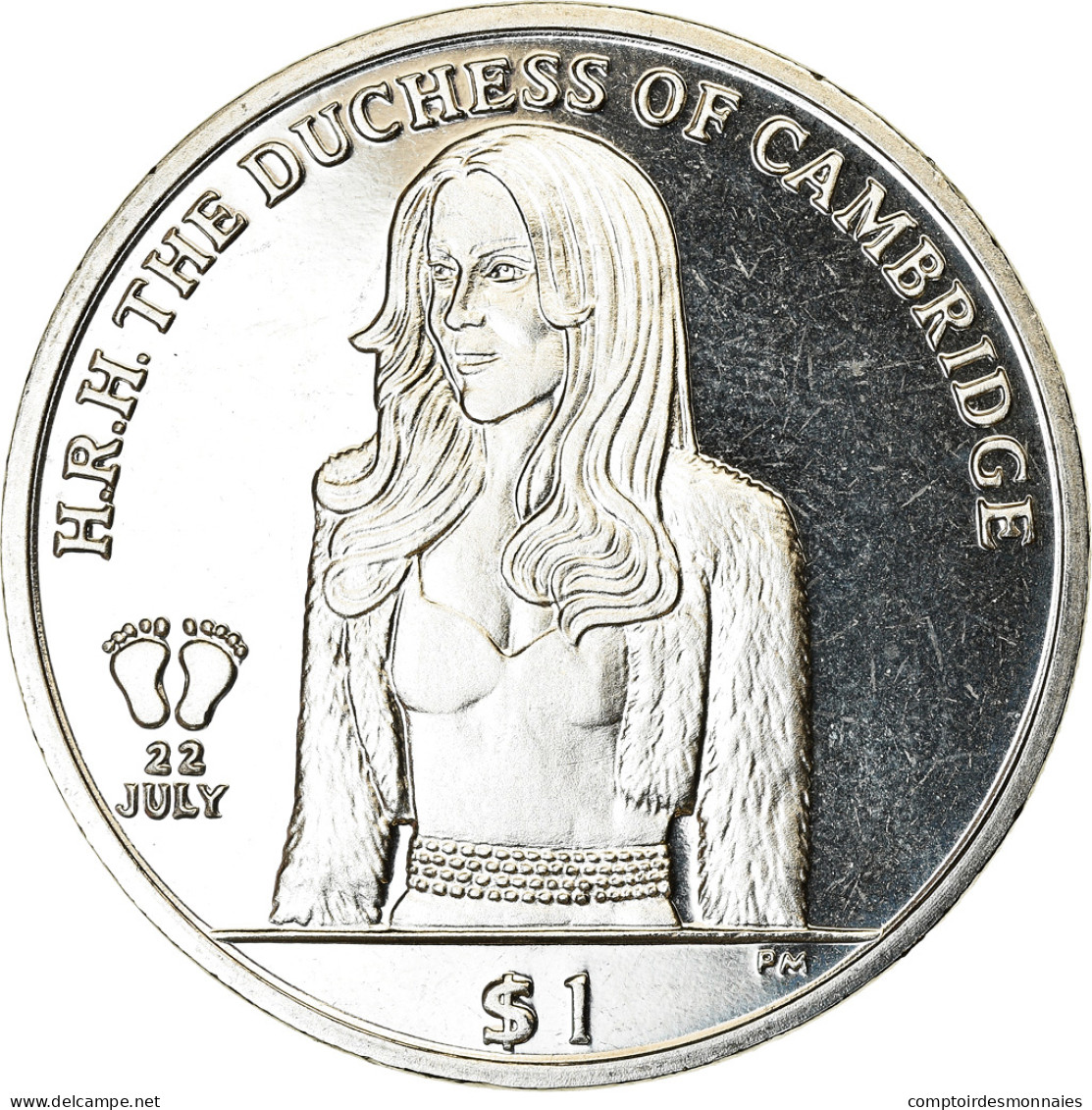 Monnaie, BRITISH VIRGIN ISLANDS, Dollar, 2013, Franklin Mint, Duchesse De - British Virgin Islands