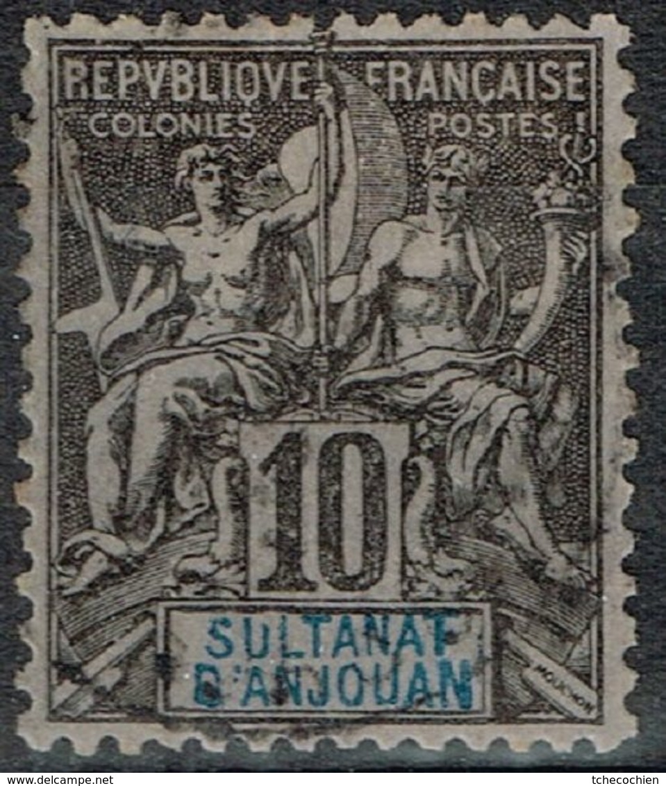 Anjouan - 1892 - Y&T N° 5, Oblitéré - Gebruikt