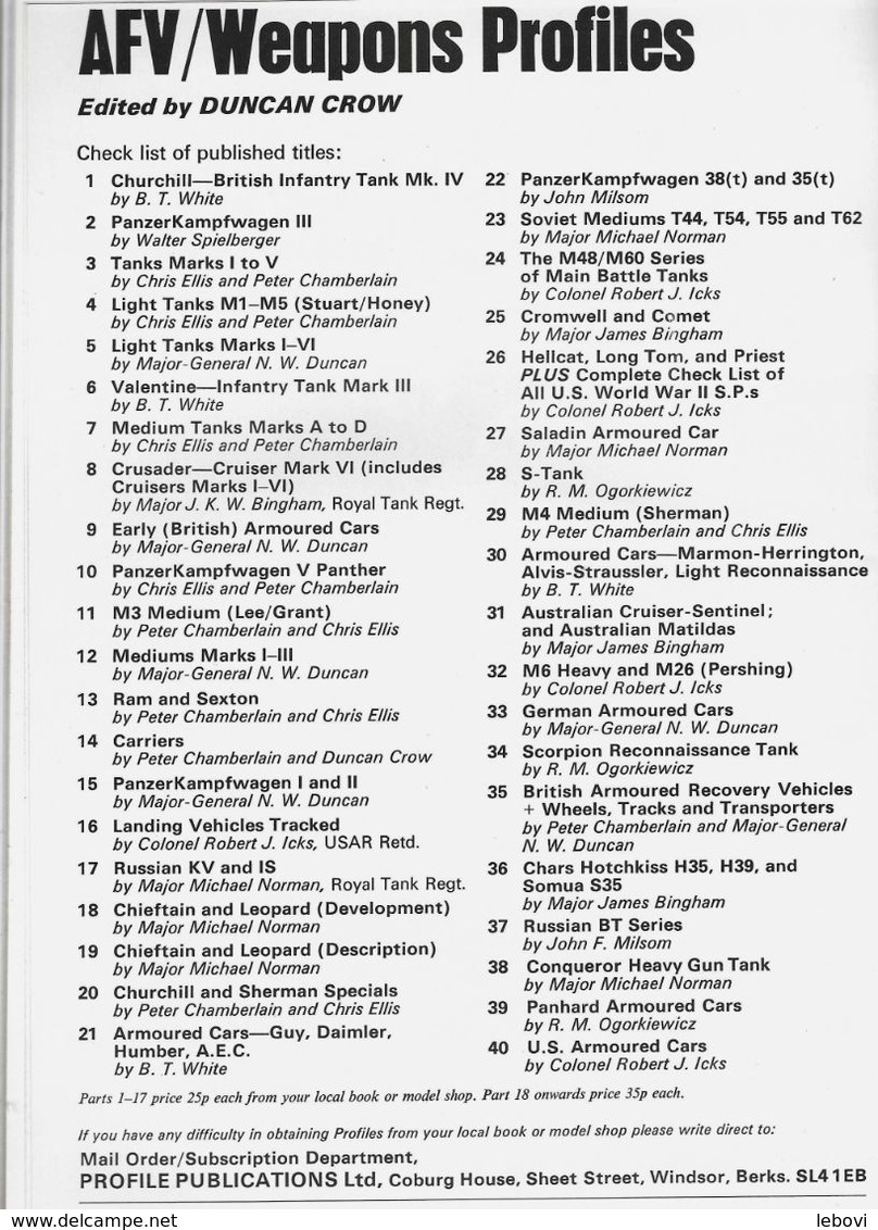 Fascicules AFV (Armoured Fighting Vehicle) Ensemble De 2 Reliures Comprenant 40 Premiers Fascicules - Anglais