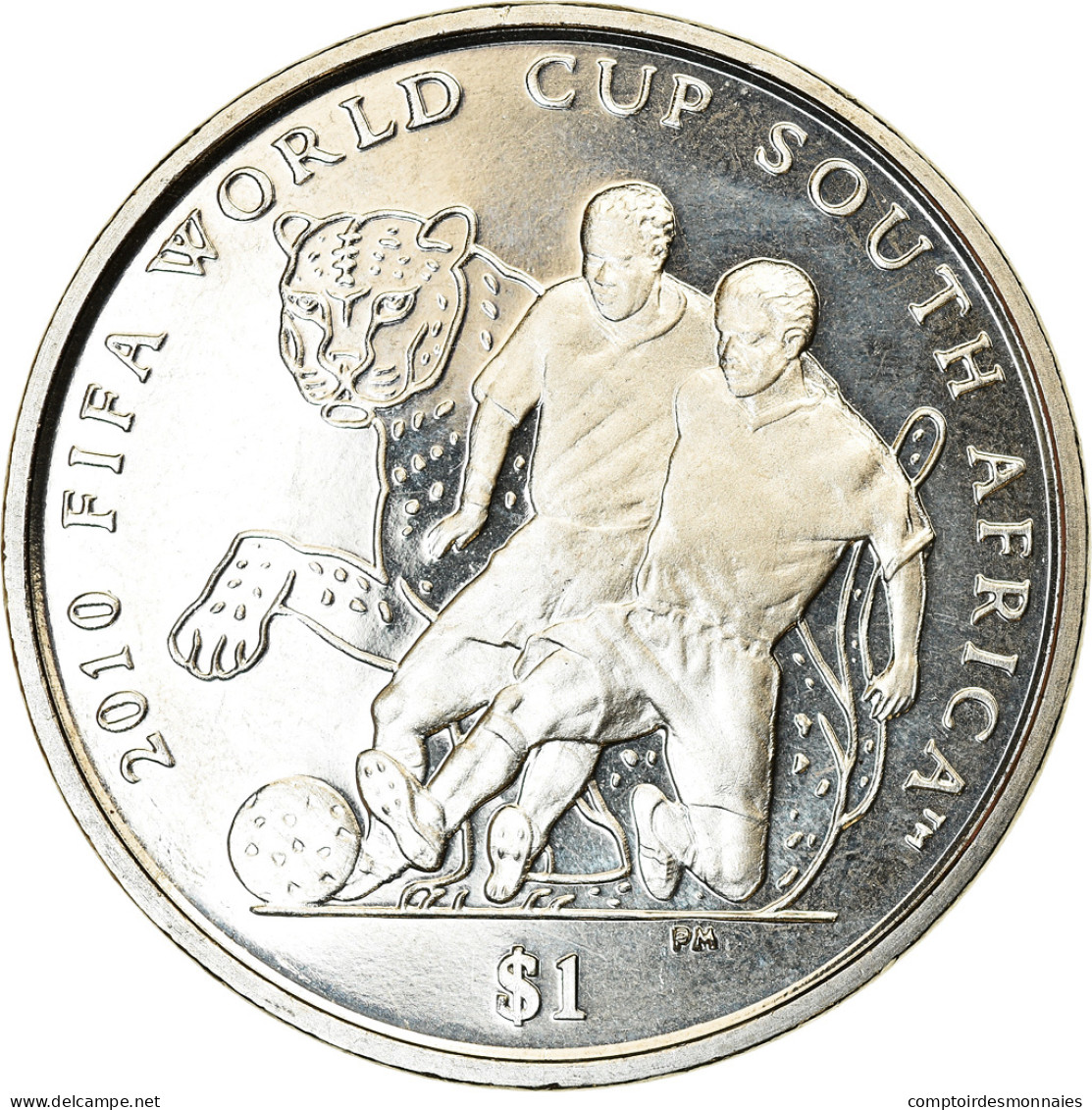 Monnaie, BRITISH VIRGIN ISLANDS, Dollar, 2010, Franklin Mint, Coupe Du Monde De - British Virgin Islands