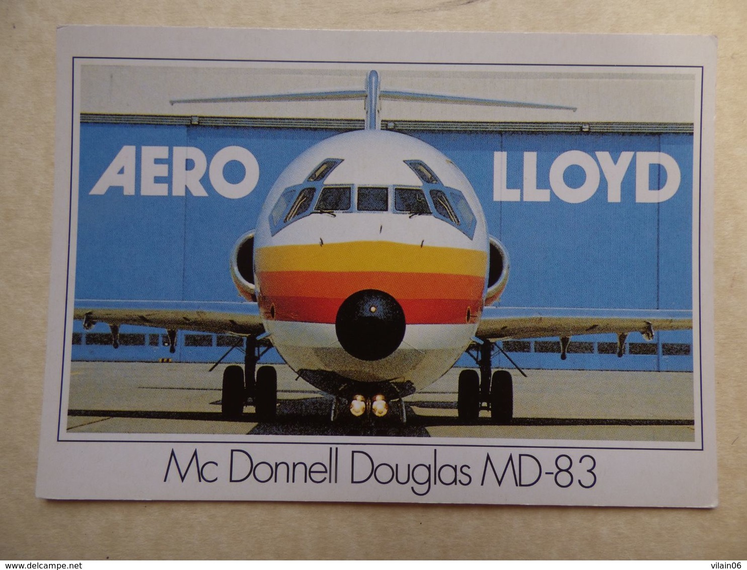 AERO LLOYD   MD-83    AIRLINE ISSUE / CARTE COMPAGNIE - 1946-....: Ere Moderne