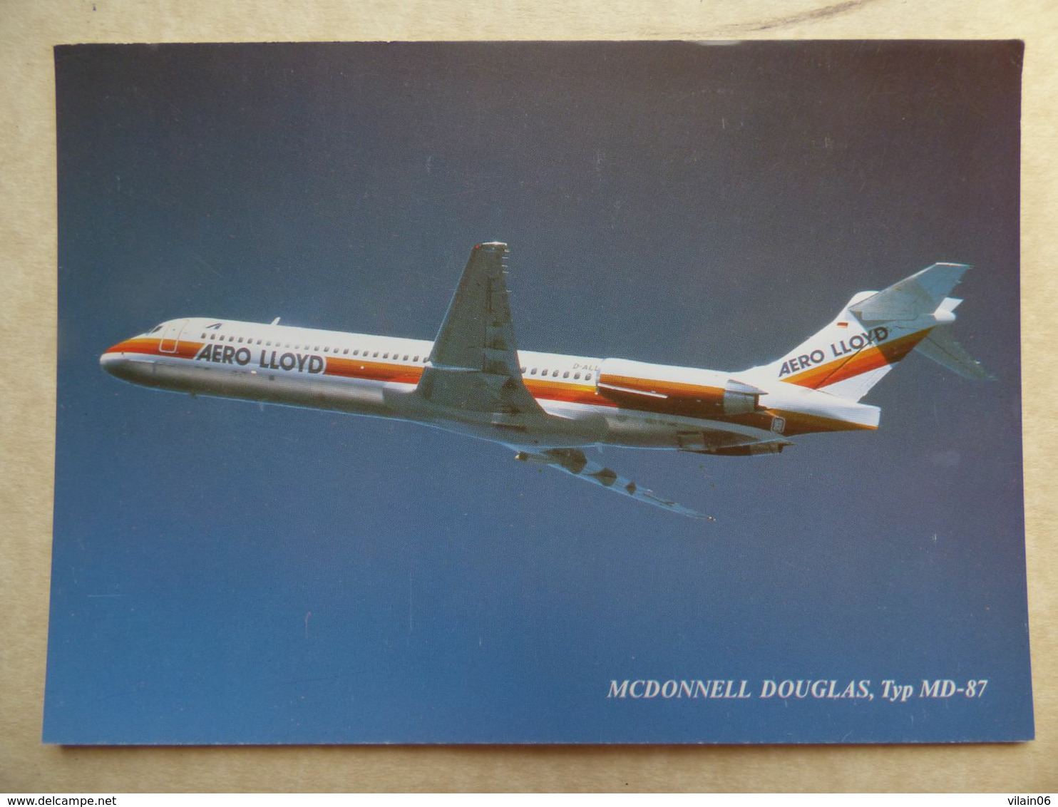 AERO LLOYD   MD-87    AIRLINE ISSUE / CARTE COMPAGNIE - 1946-....: Ere Moderne