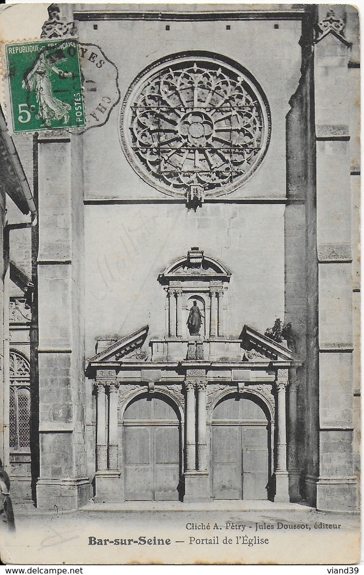 Bar Sur Seine - Portail De L'Eglise - Bar-sur-Seine