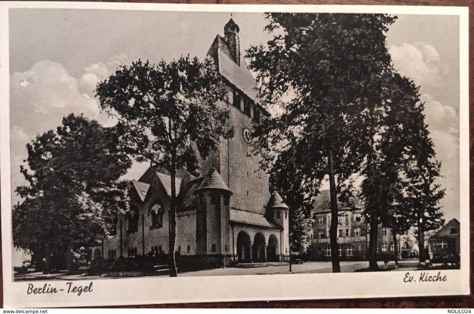 Cpa, Berlin-Tegel - Evangelische Kirche, éd E.Munier (Munierbrom N°1655) - Tegel