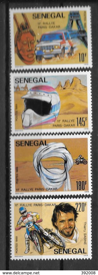 1989 - 785 à 788 **MNH - Rallye Paris-Dakar - 2 - Senegal (1960-...)