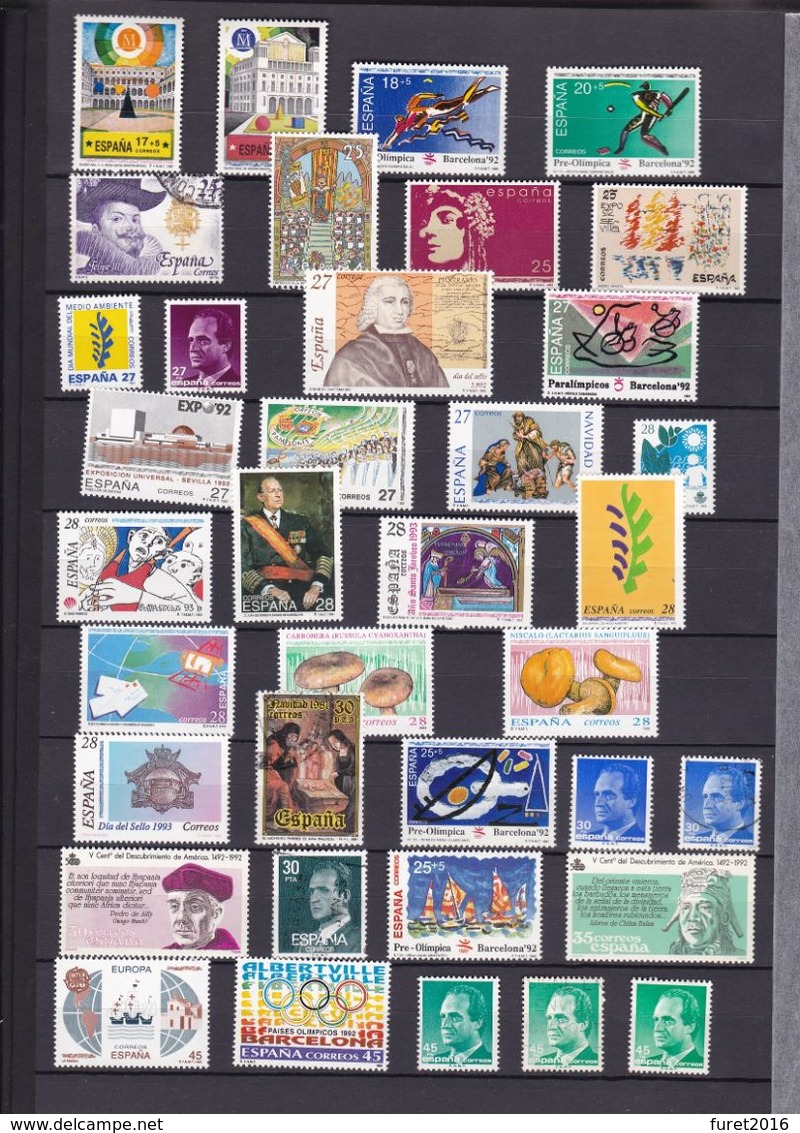 ESPAGNE  : LOT timbres Oblitérés et  XX   ( neuf sans charniere )