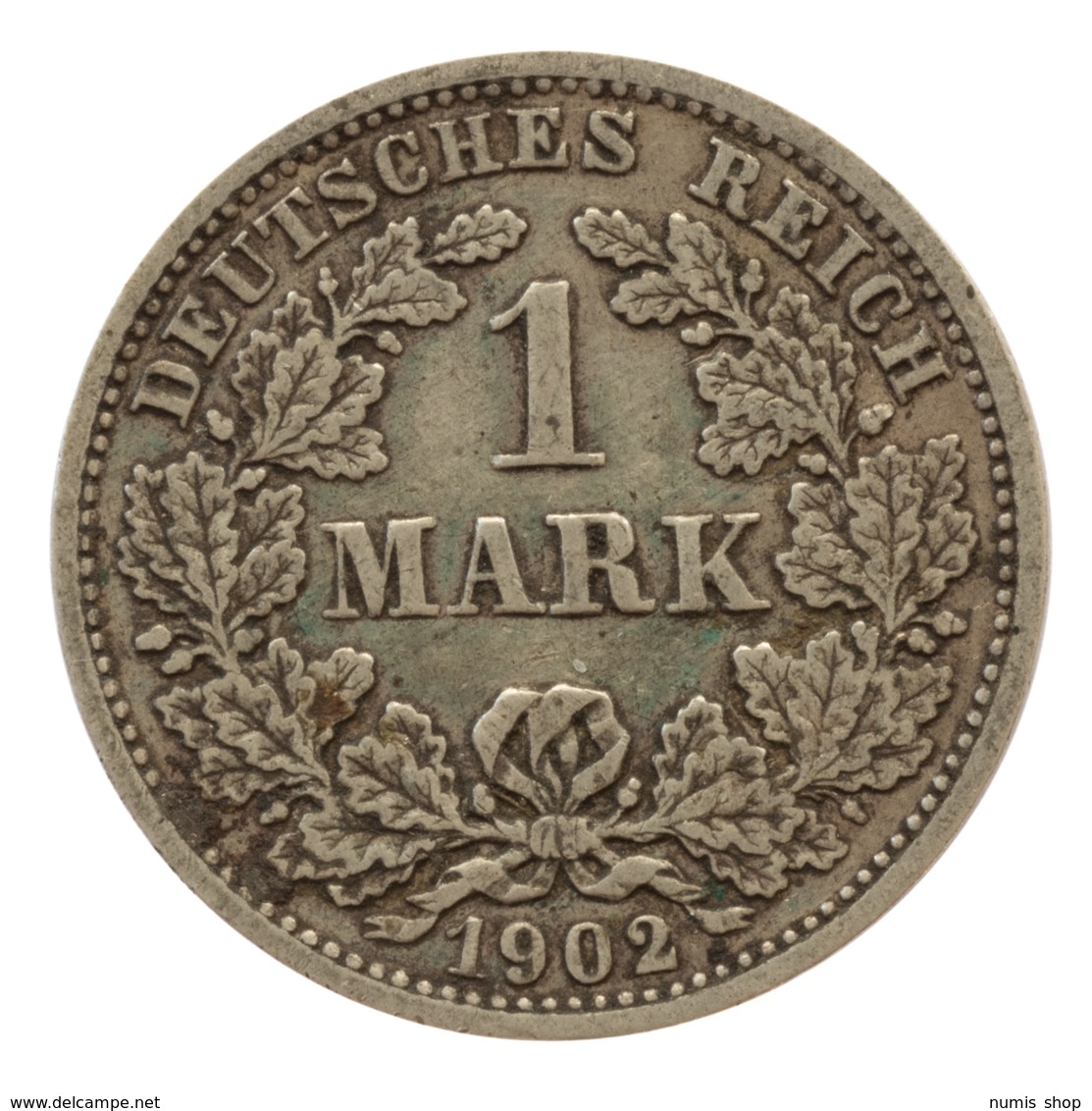 GERMANY - EMPIRE - 1 Mark - 1902 - D - München - Silver - #DE047 - 1 Mark