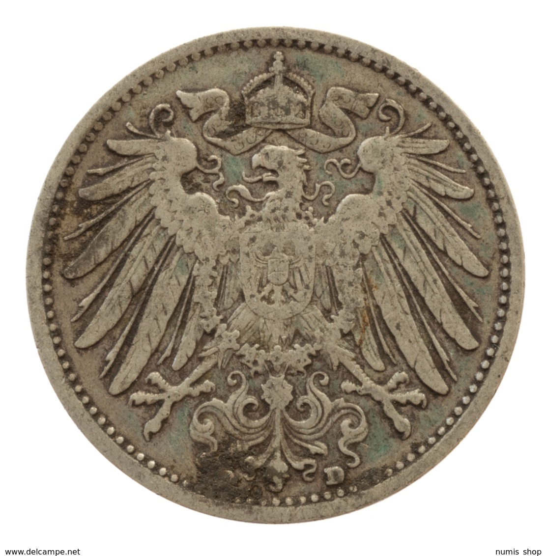 GERMANY - EMPIRE - 1 Mark - 1902 - D - München - Silver - #DE047 - 1 Mark