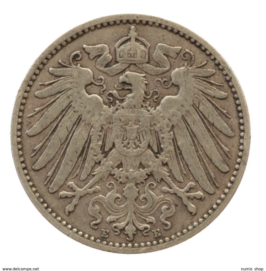GERMANY - EMPIRE - 1 Mark - 1902 - E - Freiberg - Silver - #DE048 - 1 Mark