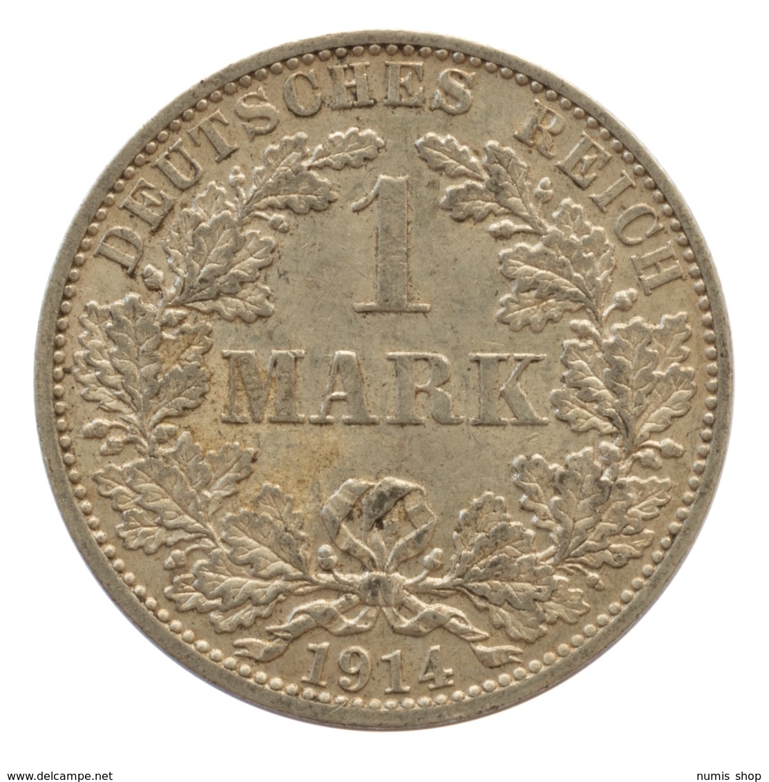 GERMANY - EMPIRE - 1 Mark - 1914 - A - Berlin - Silver - #DE066 - 1 Mark