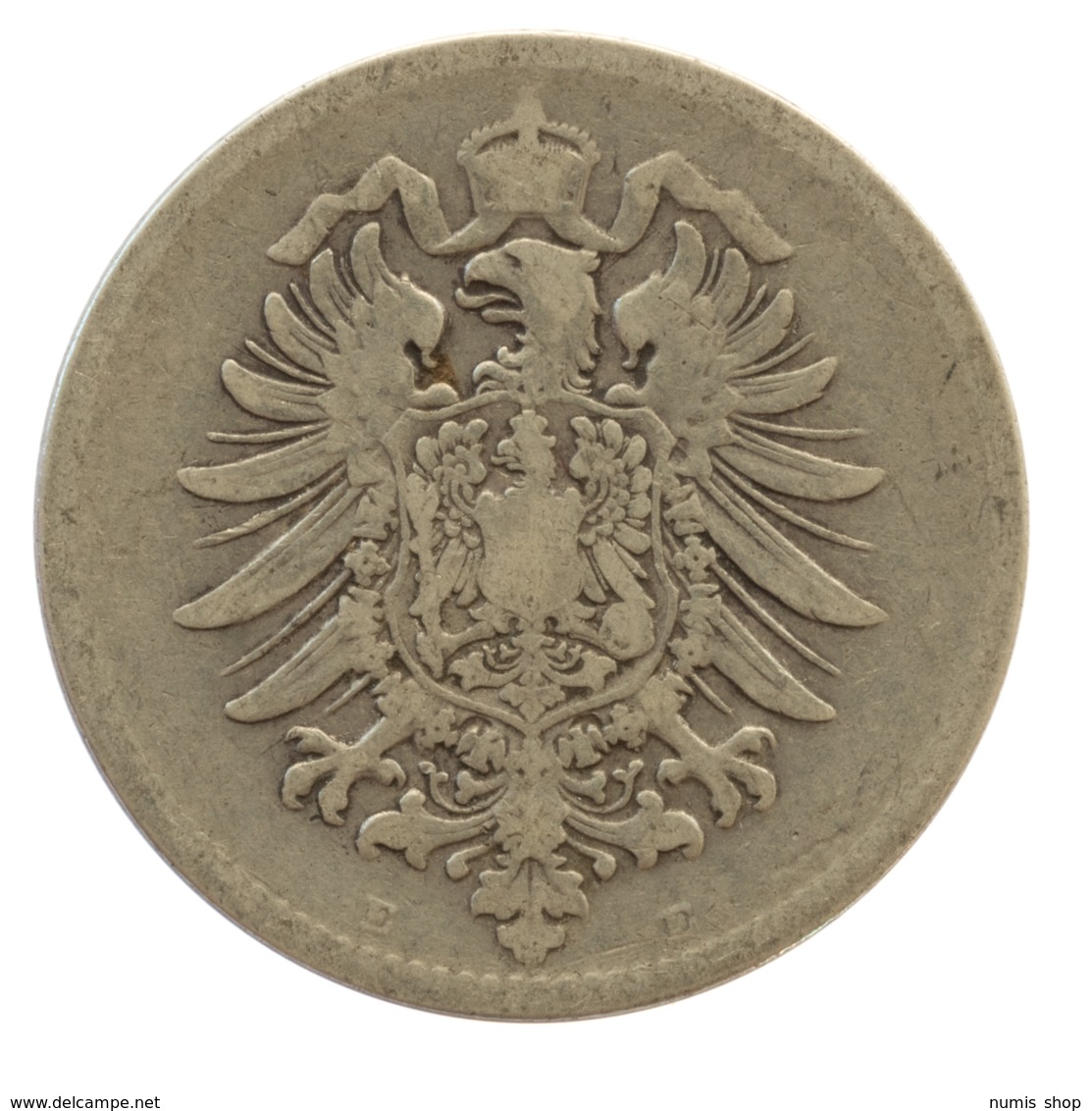 GERMANY - EMPIRE - 1 Mark - 1875 - E - Dresden - Silver - #DE079 - 1 Mark