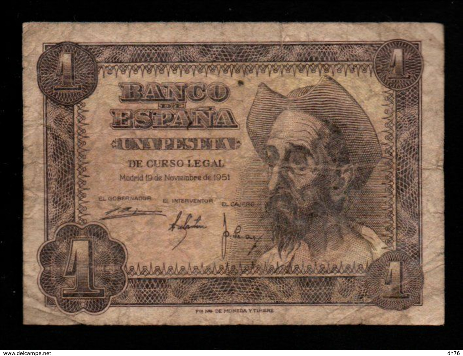 Espagne - 1 Pesetas - 1951 (verso Voir Scan) - 1-2 Pesetas