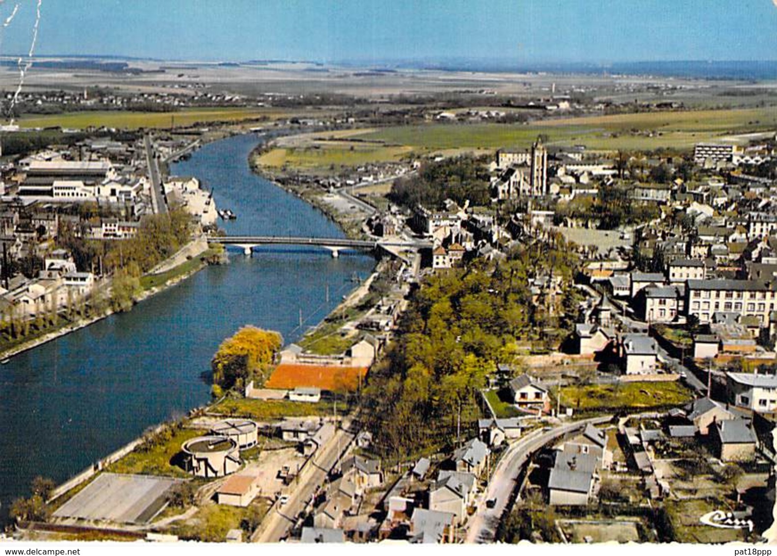 95 - BEAUMONT Sur OISE : Vue Générale Aérienne - CPSM Dentelée Grand Format 1976 - Val D'Oise - Beaumont Sur Oise