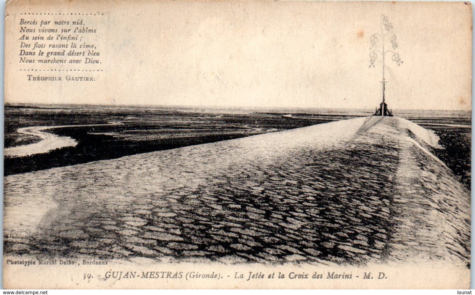 33 GUJAN - MESTRAS - La Jetée Et La Croix Des Marins   * - Gujan-Mestras